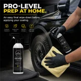 Applying Magic Shield Prep Spray to a vehicle at home