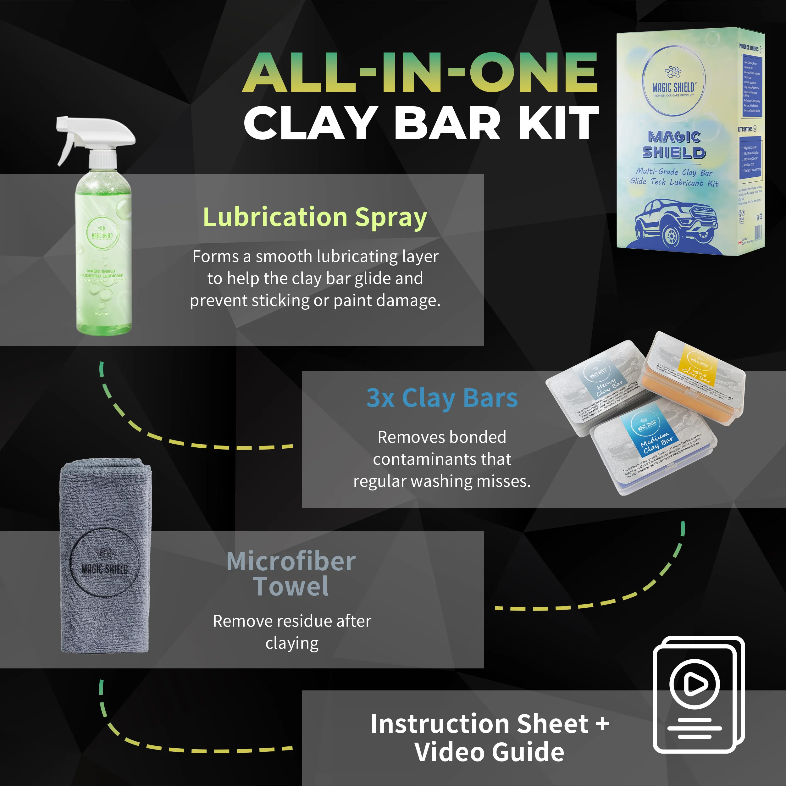 All in one clay bar