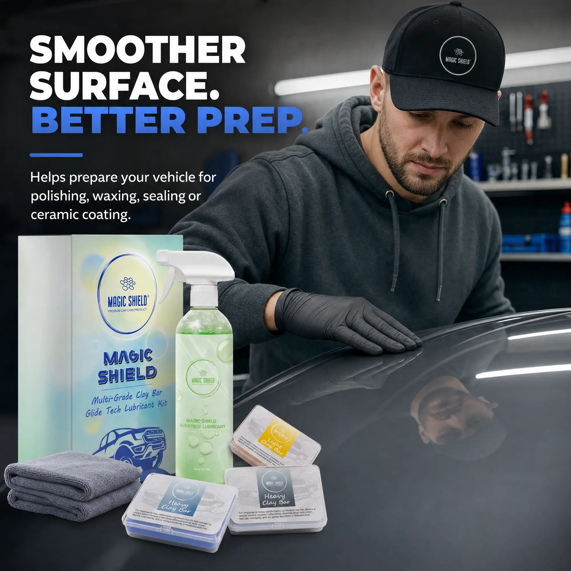 Professional Clay Bar Kit for Car Cleaning