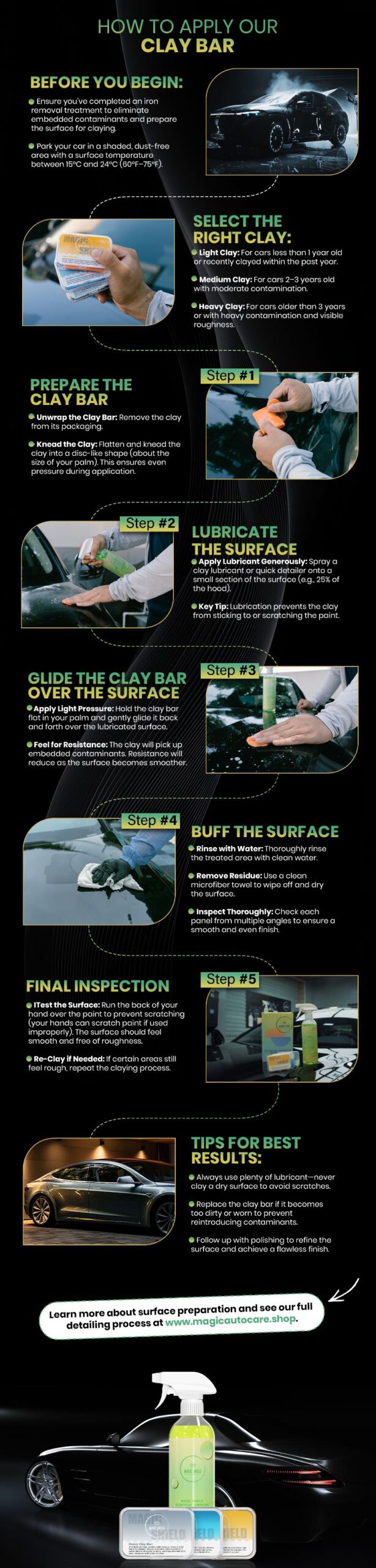 magic shield autp care how to use clay bar