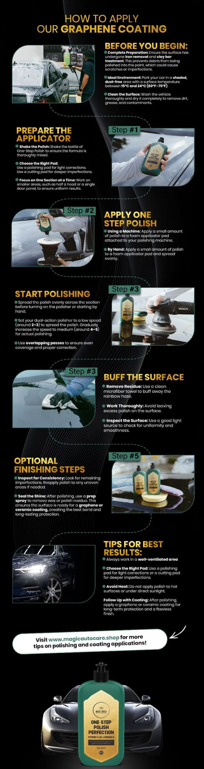 magic shield autp care how to use polish