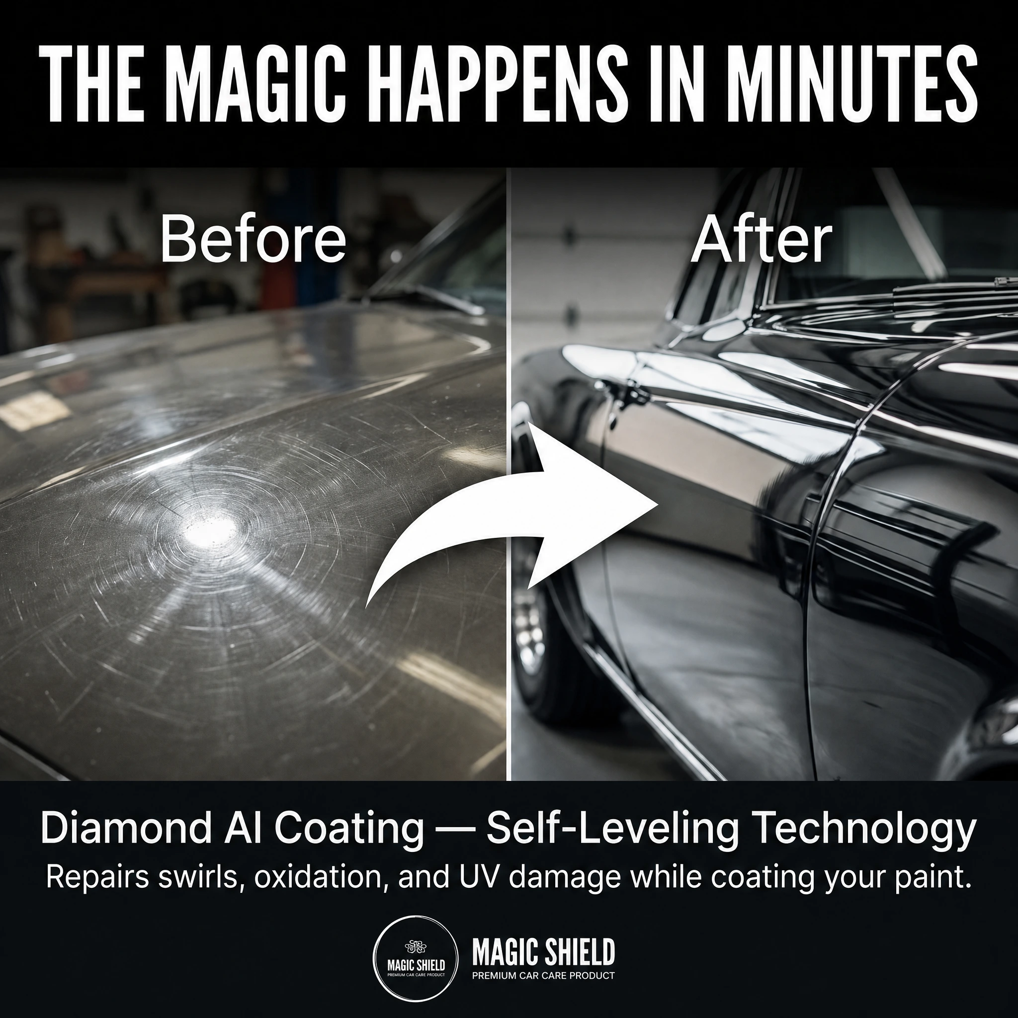AI ceramic coating for automotive paint protection