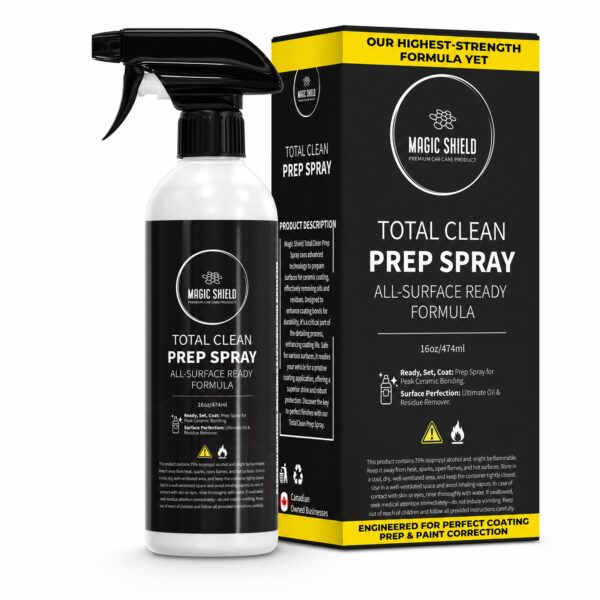 Magic Shield Total Clean Prep Spray 16 oz bottle and box