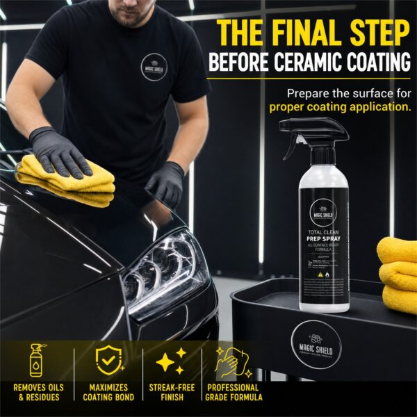 Prep Spray final wipe before applying ceramic coating