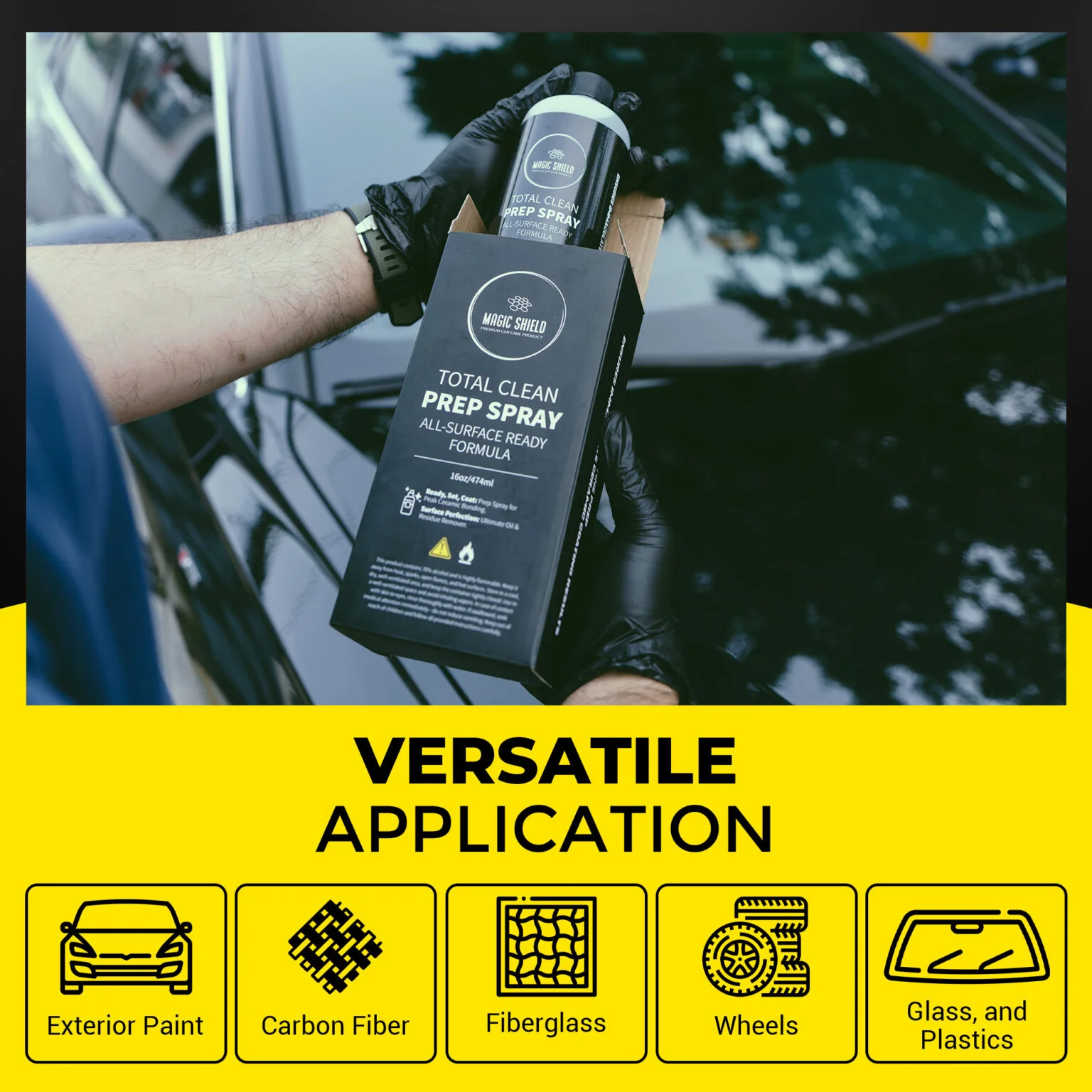 Car prep spray for effective cleaning