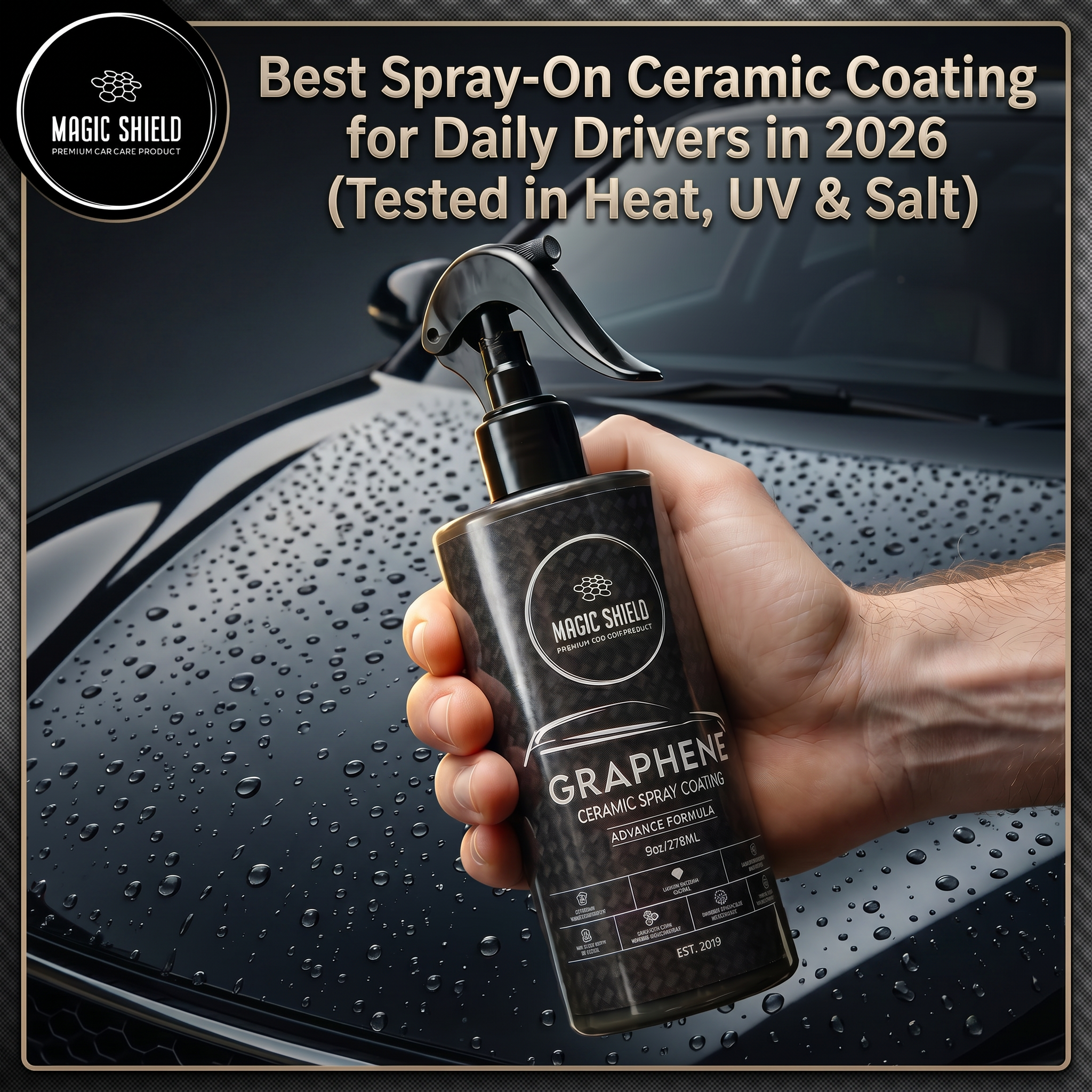 Best Spray-On Ceramic Coating for Daily Drivers in 2026 (Tested in Heat, UV & Salt)