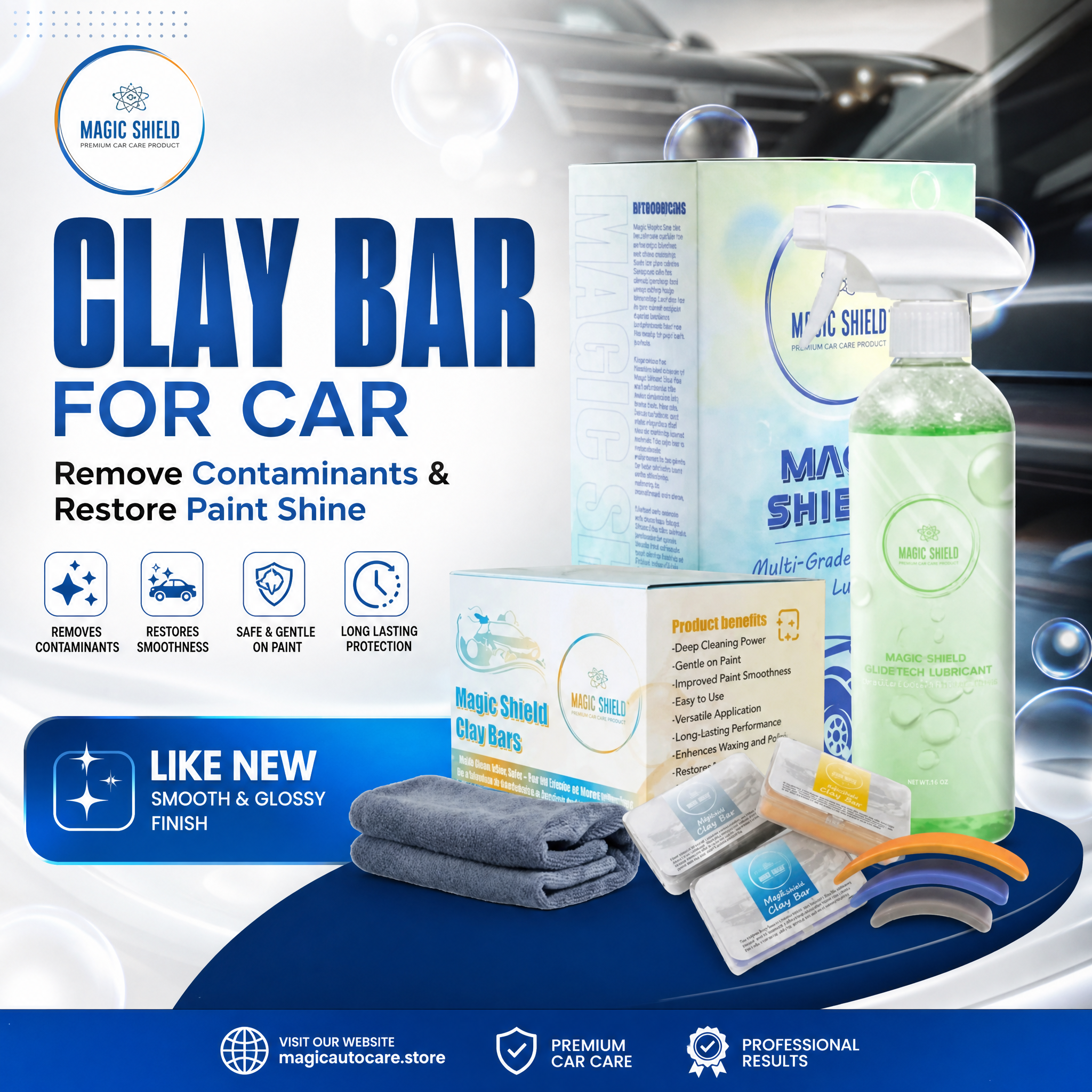 Clay Bar for Car: Remove Contaminants & Restore Paint Shine