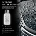 Water beading on a vehicle protected with Magic Shield Ceramic Coating PRO 10H