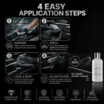 Four application steps for Magic Shield Ceramic Coating PRO 10H